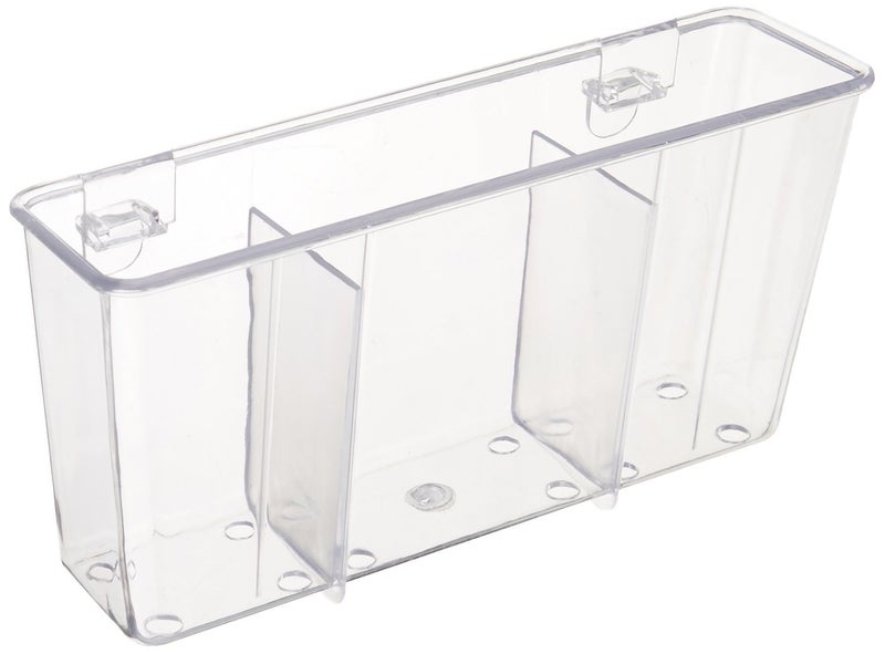 Better Houseware Cutlery Holder (Clear) (4.5""H x 7.75""W x 2.25""D) - Image 1
